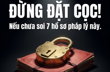 ĐỪNG ĐẶT CỌC MUA ĐẤT DỰ ÁN NẾU CHƯA KIỂM TRA 7 HỒ SƠ NÀY