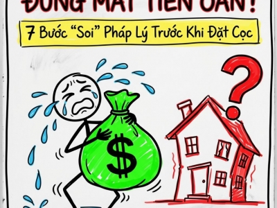 TRƯỚC KHI ĐẶT CỌC MUA ĐẤT, ĐỪNG BỎ QUA 7 BƯỚC KIỂM TRA PHÁP LÝ